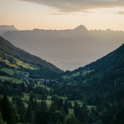 Panoramareiche Abfahrt