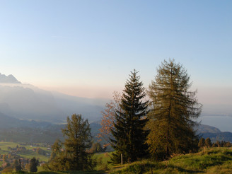 Abendstimmung bei Aeschi