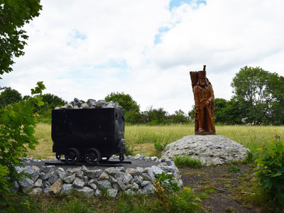 Bee Miner with cart at Schornsteinberg