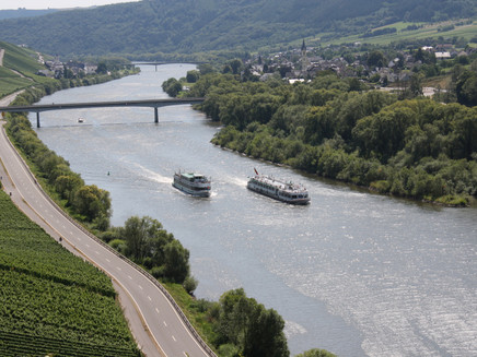 View of the Moselle valley with Erden and Lösnich