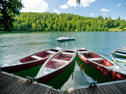 Bootfahren am Gemündener Maar_Lieserpfad: Etappe 2: Daun-Manderscheid
