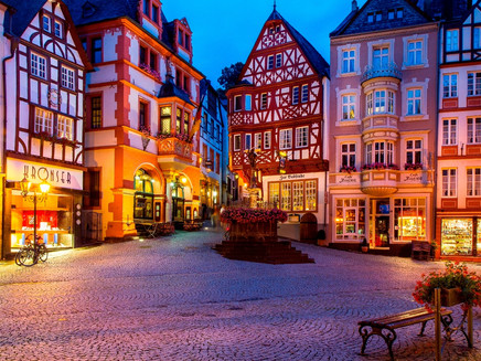 Mittelalterlicher Marktplatz in Bernkastel-Kues