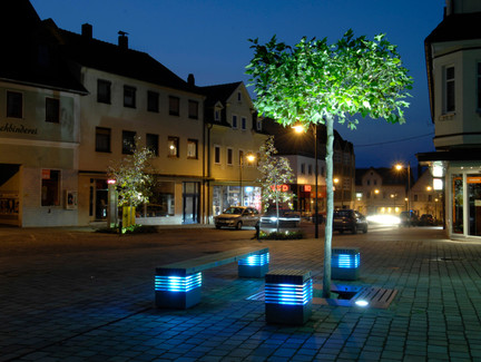 Neustadt bei Coburg bei Nacht