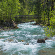 Eine der elf Brücken entlang des Talwanderwegs