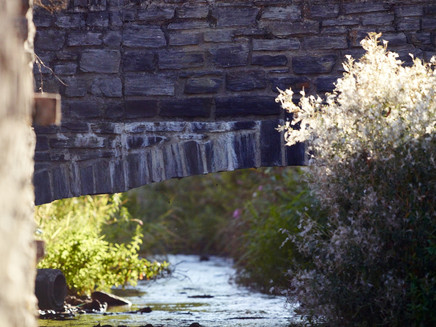 Blick auf die Frohnbachbrücke in Burgen