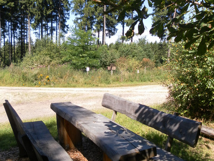 Rastplatz entlang der Strecke