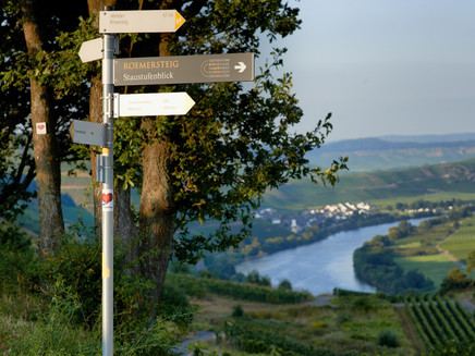 Wegweiser entlang der Strecke