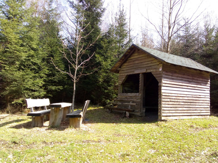 Schutzhütte in Oberkleinich