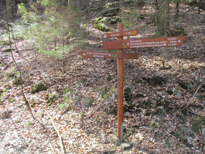 Gesonderte Ausschilderung im Nationalpark Harz