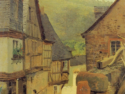 Blick von der Krone in die Mittelstraße (Weingasse)