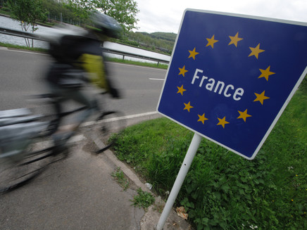 Cycle path in France