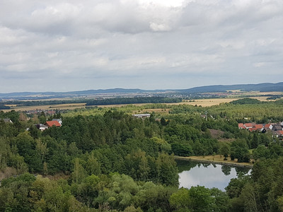 Aussicht vom Granestausee ins Tiefland