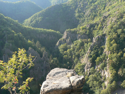 View from the Rosstrappe into the Bodetal