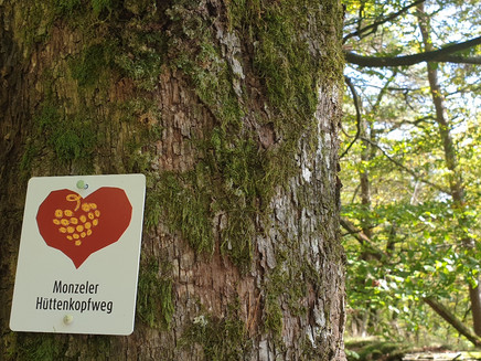 Signage along the path