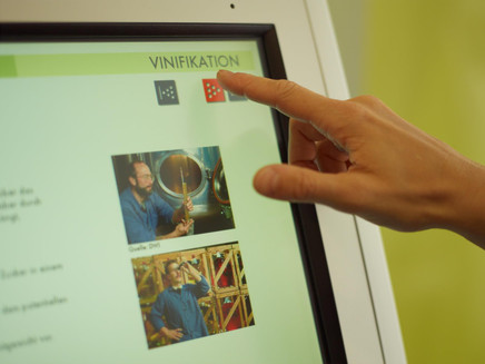 Informationsquelle im Weinmuseum