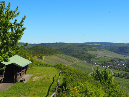 Schutzhütte entlang des Weges