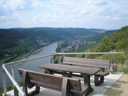 Rastplatz mit wunderschönem Ausblick ins Moseltal