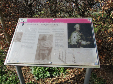 Infotafel zum Wanderweg