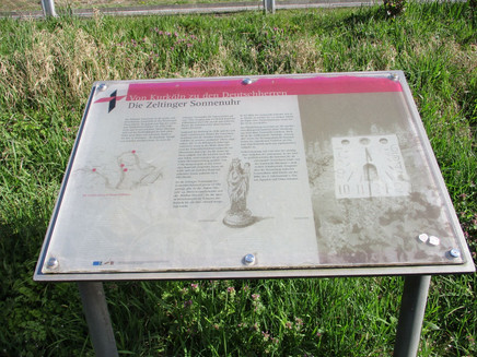 Infotafel zur Zeltinger Sonnenuhr