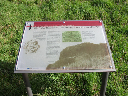 Informationstafel zur Ruine Rosenburg