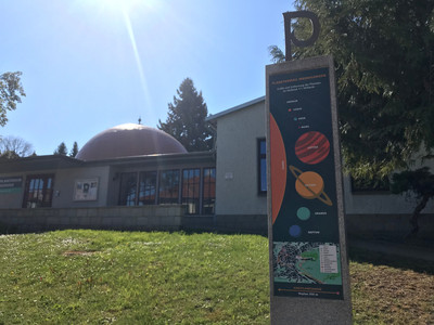 Planetenweg Wernigerode - end of the planet path at the Harz planetarium