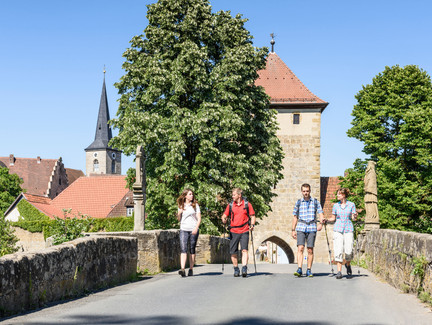 Wandergruppe in Seßlach