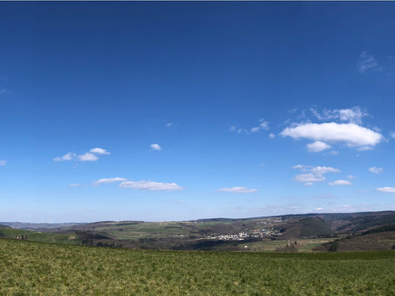 View of the Hochwald heights near Ollmuth