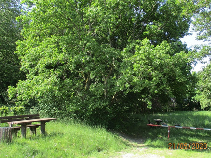 Fußweg BKS, Rast auf halber Strecke