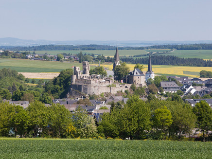 Blick auf die Burgstadt Kastellaun