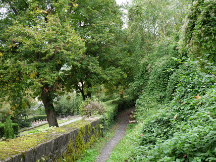 Unterwegs oberhalb der Stadt