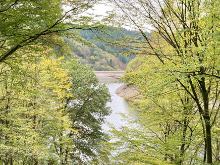 Blick auf die Staumauer der Riveristalsperre