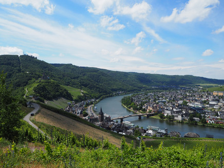 View from the vineyards over Bernkastel-Kues