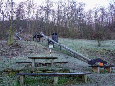 Slides in the Kurpark Stecklenberg