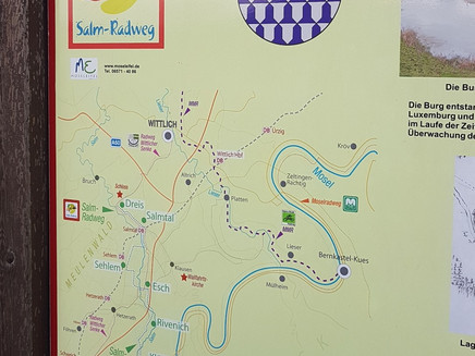 Information sign Esch parking lot at the community center