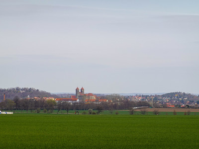 View towards the abbey church