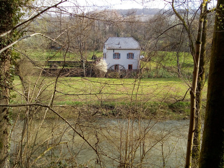 Water mill at the lower course of the Lieser