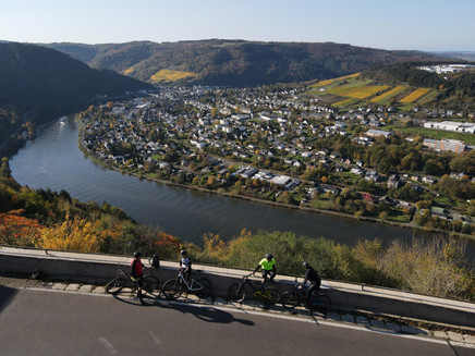 Radfahrer bei der Schönen Aussicht