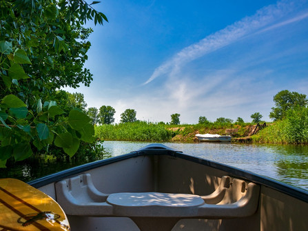 Paddeln auf der Medem