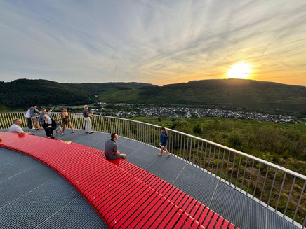 Sonnenuntergang am Aussichtssteg