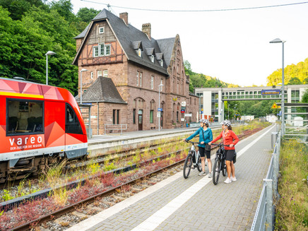 Kyllburg station, one of the stations along the Kyll cycle route
