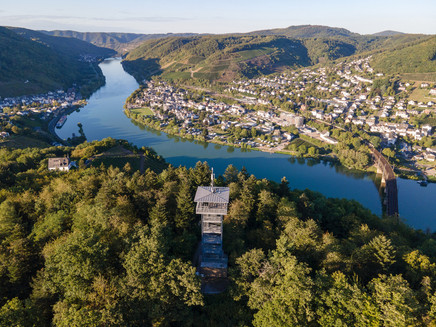 Mosel - Prinzenkopfturm - Alf - Bullay - double-deck bridge