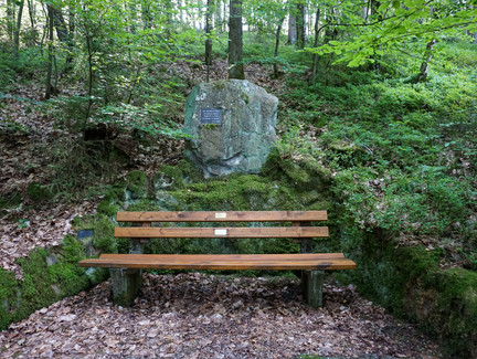 Rastmöglichkeit auf dem Wanderweg am Muppberg