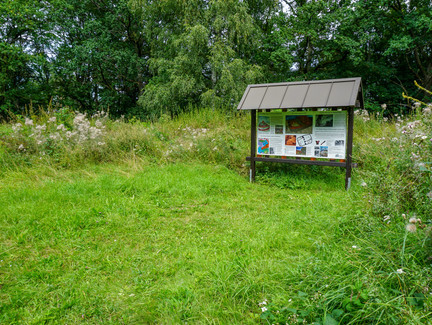 Hinweistafel an der Burgruine Fürth am Berg