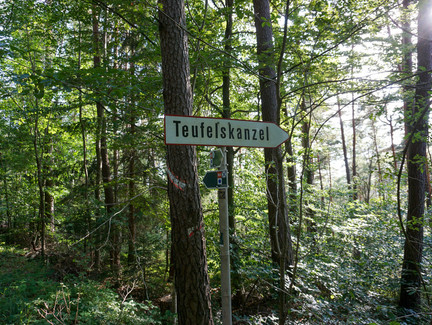 Wegweiser zur Teufelskanzel