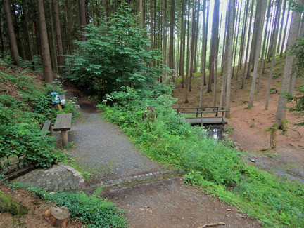 Die idyllische Anlage der Göritzenquelle