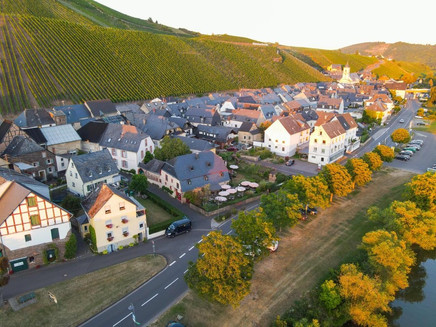 Cafe and Kinheim with drone