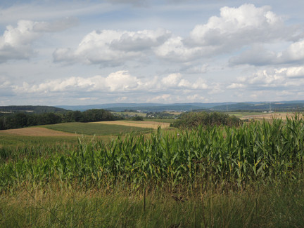 Weitreichender Ausblick über das Coburger Land