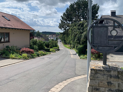 Merkurstation des Planetenwegs in Untersiemau