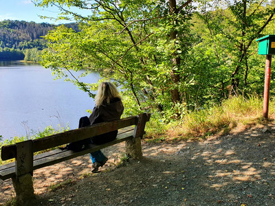 Stempelstelle Wendefurther Talsperre mit Ausblick