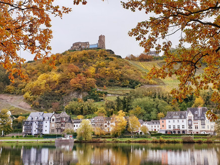 Die Burg Landshut im Herbst